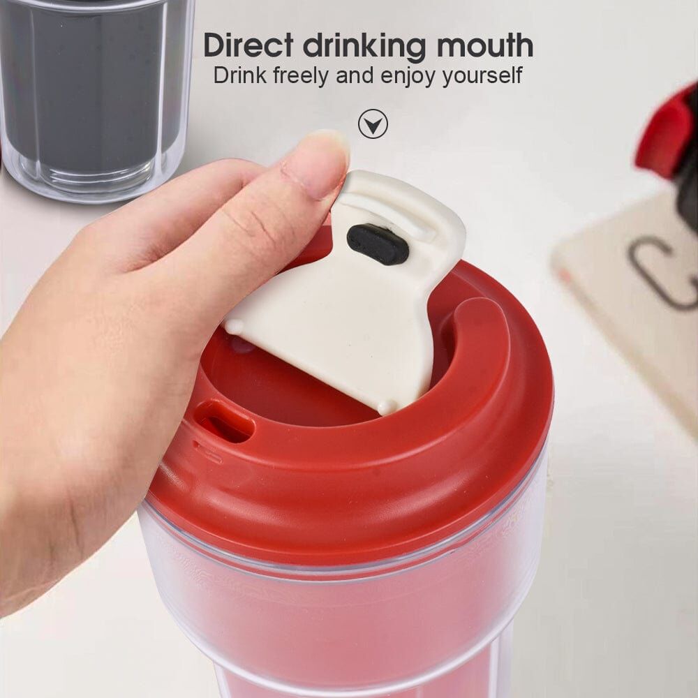 2PC 460ml Double wall insulated Coffee Cup Red AND Black Price