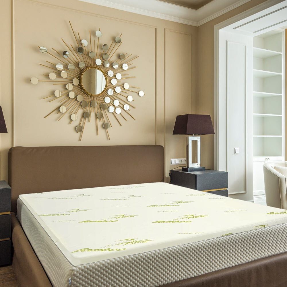 4cm Memory Foam Mattress Topper with Bamboo Cover - Double Price