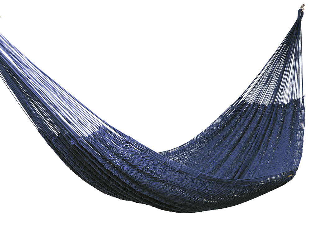 Outdoor undercover cotton Mayan Legacy hammock King size Blue Price