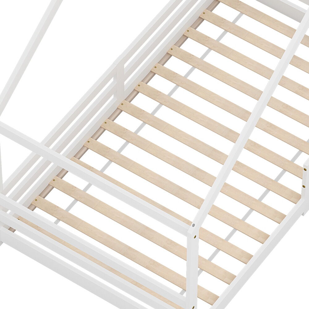 Artiss Bed Frame Wooden Kids Single House Frame White AMOS Price