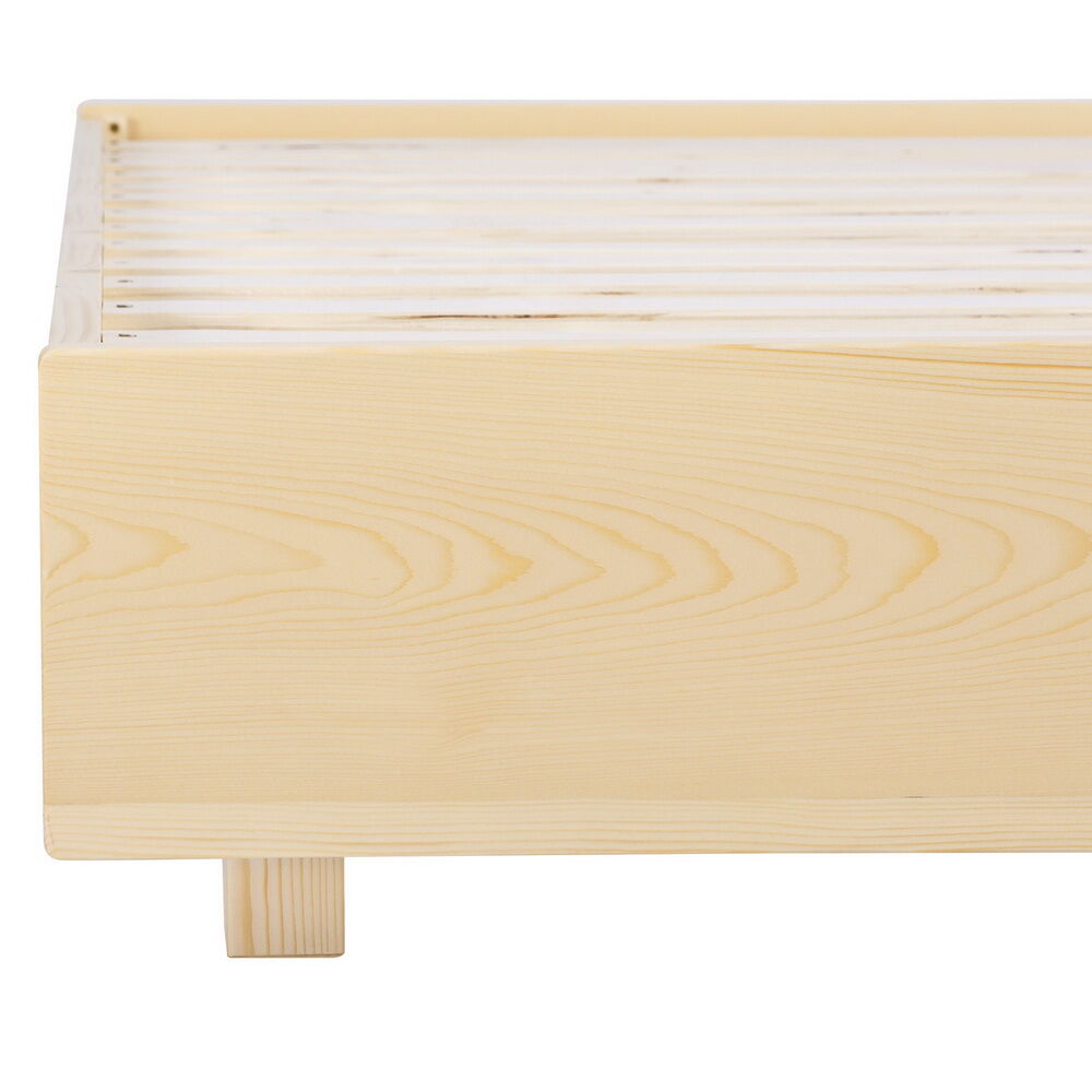 Bed Frame Double Size Floating Wooden Mattress Base Platform Timber ODIN Price