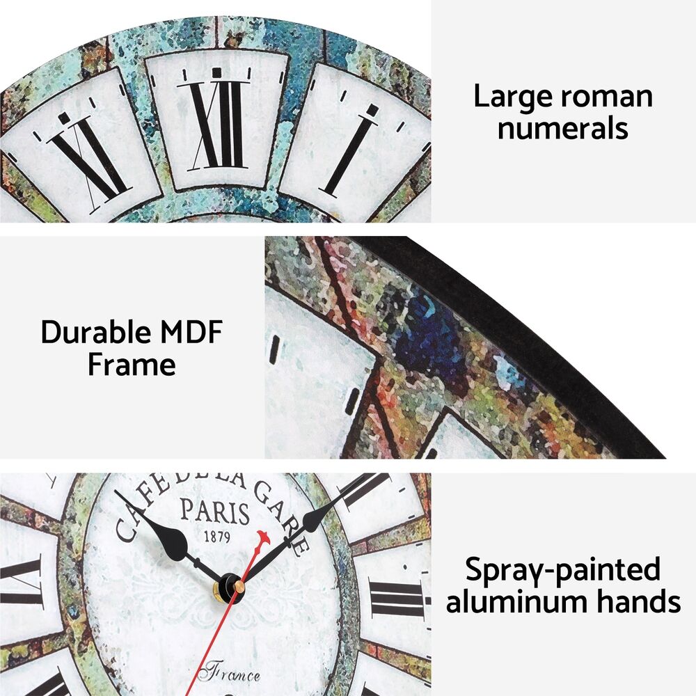 Artiss 40CM Wall Clock Rustic Design Price