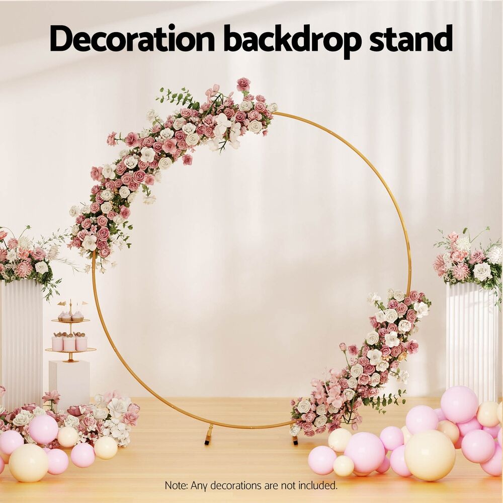 2M Round Backdrop Stand Wedding Background Decoration Party Flower Balloon Display Price