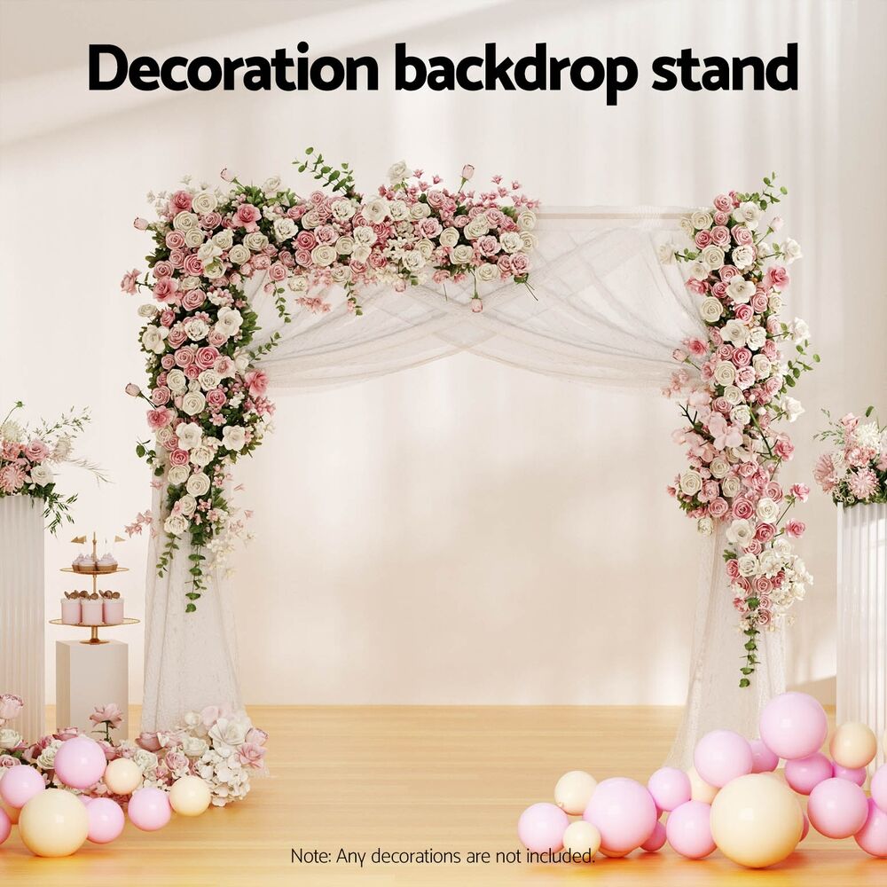 2M Backdrop Stand Wedding Background Decoration Party Flower Balloon Display Golden Price