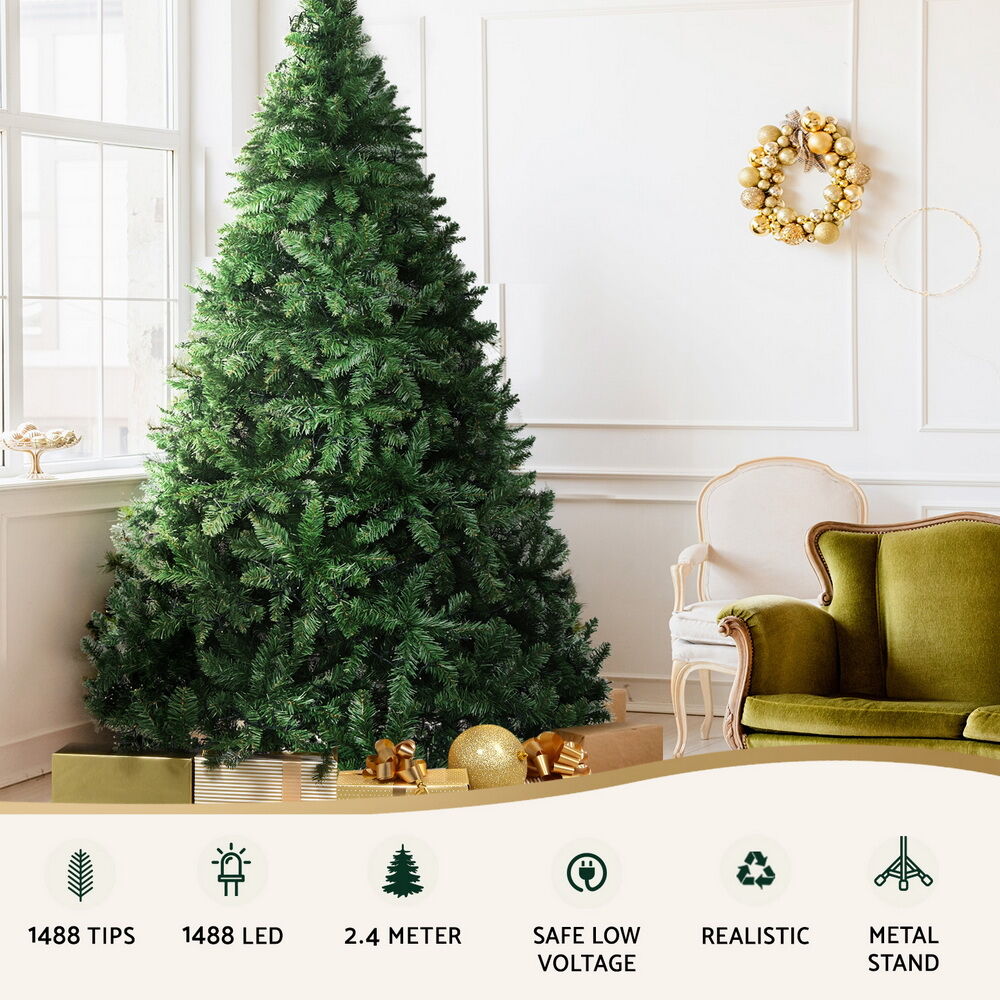 Christmas Tree 2.4m Xmas Tree Decorations 1488 LEDs Price