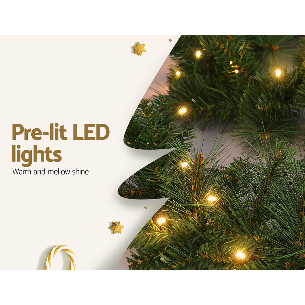 1.8m Christmas Garland with LED lights Party Xmas Decorations Price