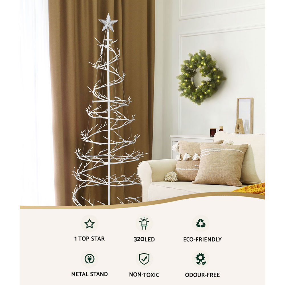 Christmas Tree 1.8M 6FT LED Xmas Decoration Cold White Lights Price