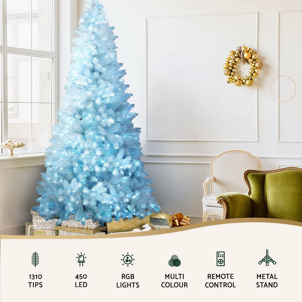 Christmas Tree 2.1m RGB Remote Xmas Party Decorations 1310 Tips Price