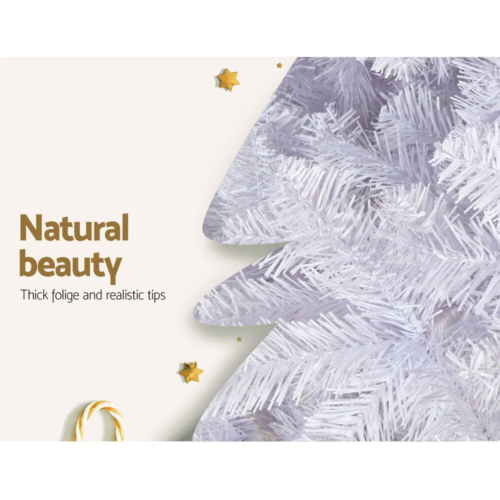 Christmas Tree 2.1m 1000 White Tips Xmas Tree Decorations Price
