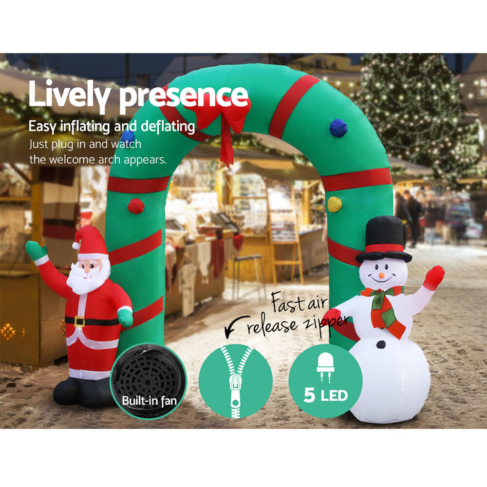 Christmas Inflatable Archwary 2.8M Illuminated Decorations Price
