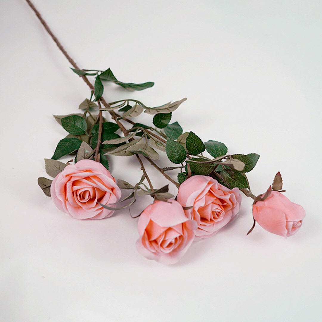 Green Glass Flower Vase with 8 Bunch 5 Heads Artificial Fake Silk Rose Home Decor Set Price