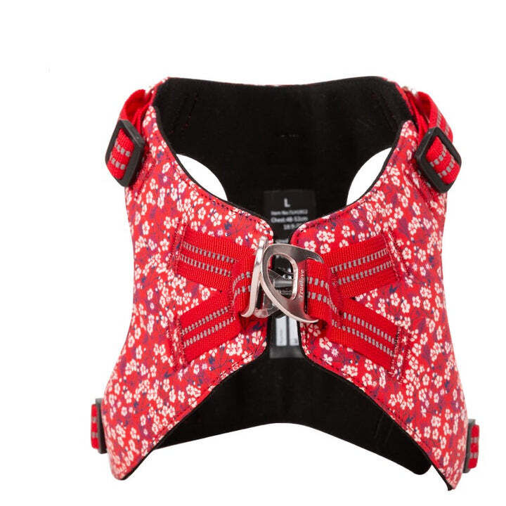 Floral Doggy Harness - Red, S Price