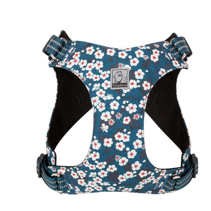 Floral Doggy Harness - Blue, S Price