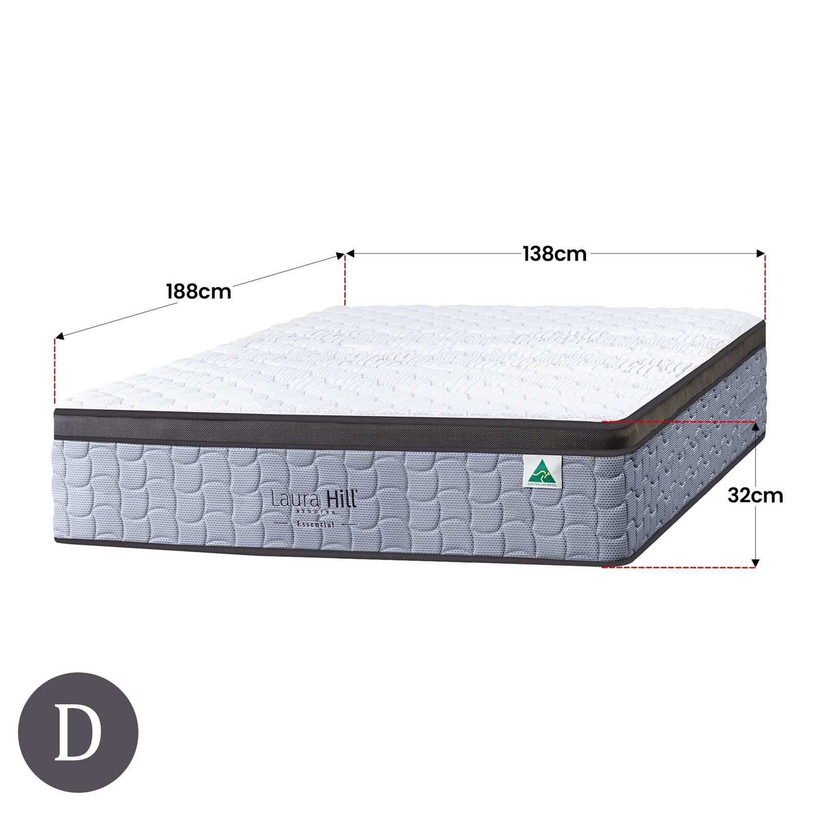 Laura Hill Essential Australian Made Double Premium Mattress Price