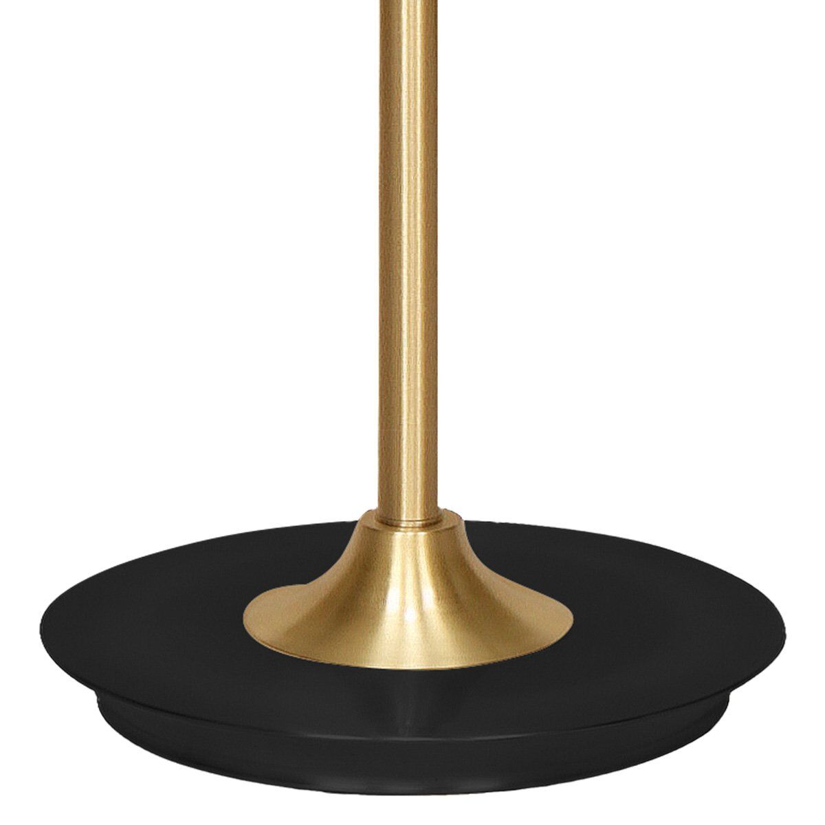Sarantino Metal Floor Lamp Brushed Brass Finish with White Shade Price