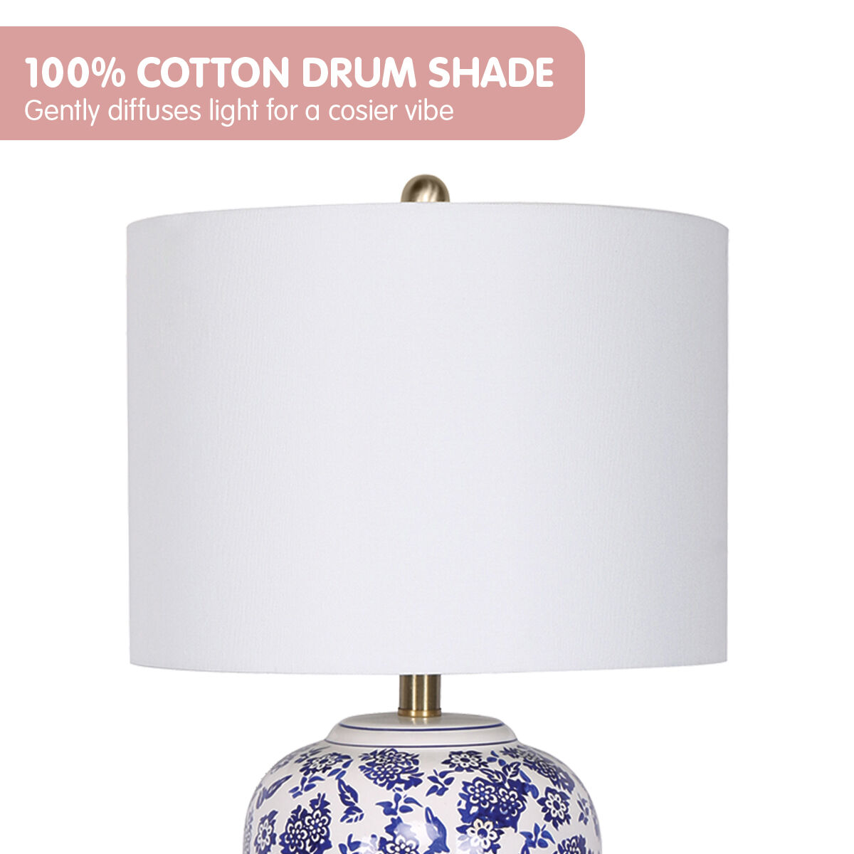 Sarantino Ceramic Floral Base Table Lamp Price
