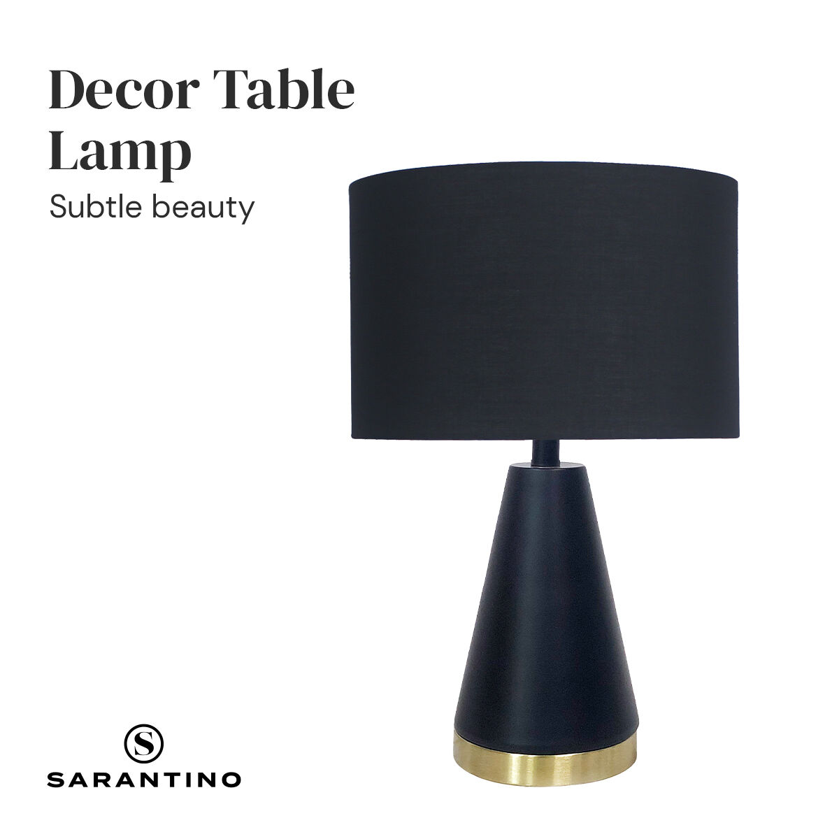 Sarantino Metal Table Lamp in Black and Gold Price