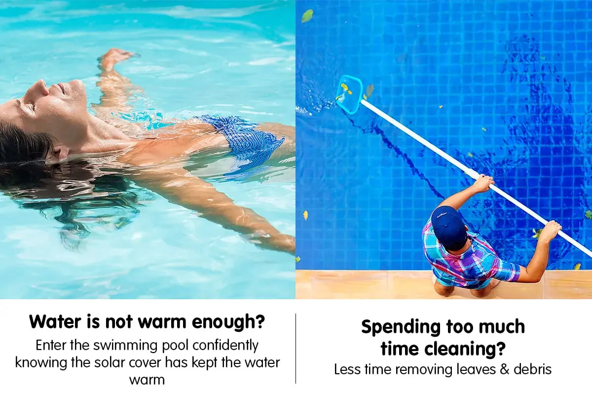 400 Micron Solar Swimming Pool Cover - Blue/Silver 6m x 3.2m Price