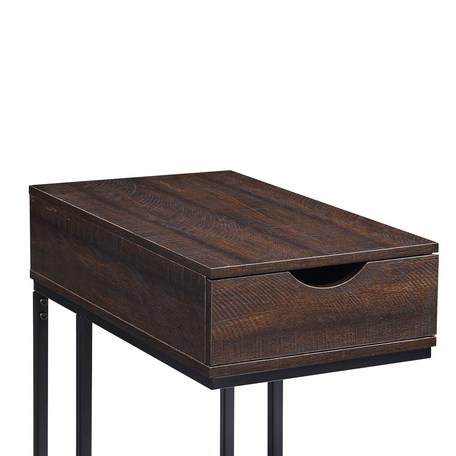 Sarantino C-Shaped Drawer Side Table Price