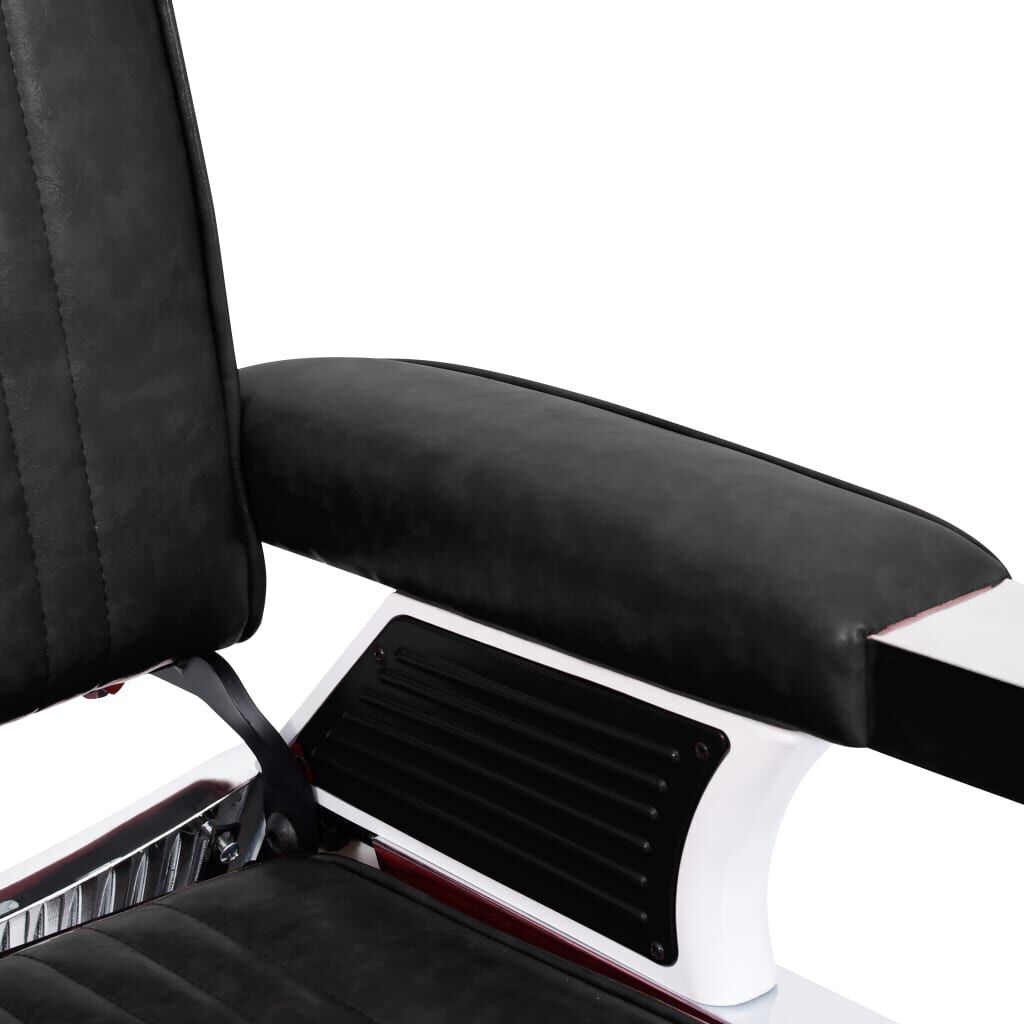 Barber Chair Black 68x69x116 cm Faux Leather Price