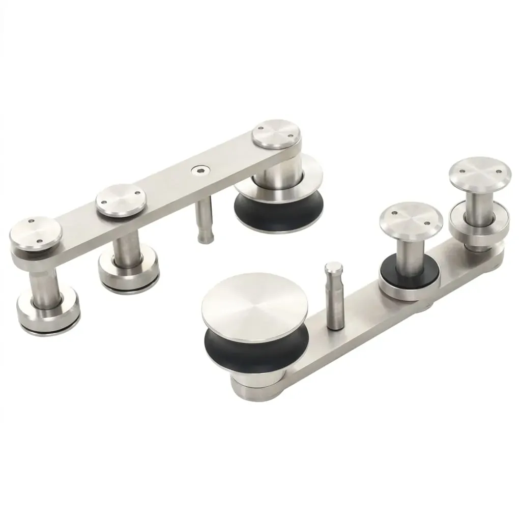 Sliding Door Hardware Kit 183 cm Stainless Steel Silver Price