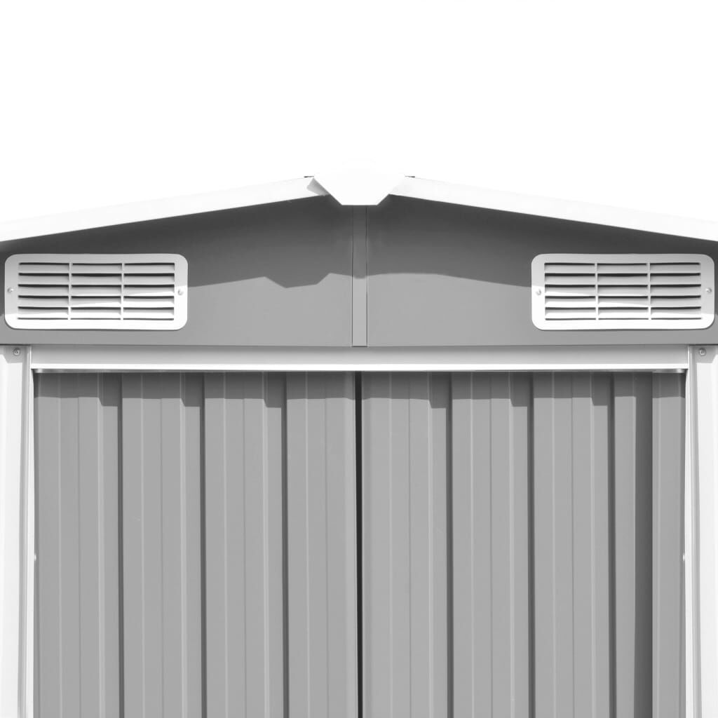 Garden Shed 257x298x178 cm Metal Grey Price