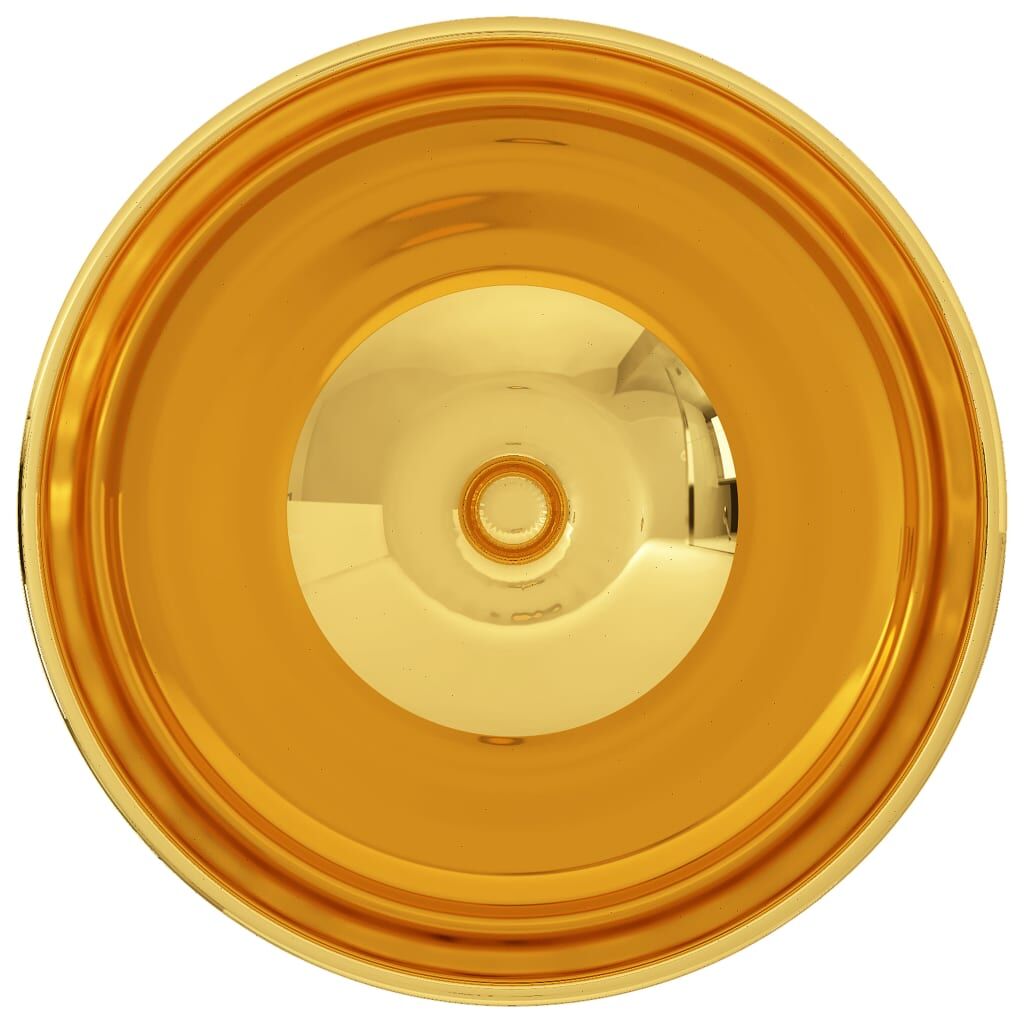 Wash Basin 32.5x14 cm Ceramic Gold Price