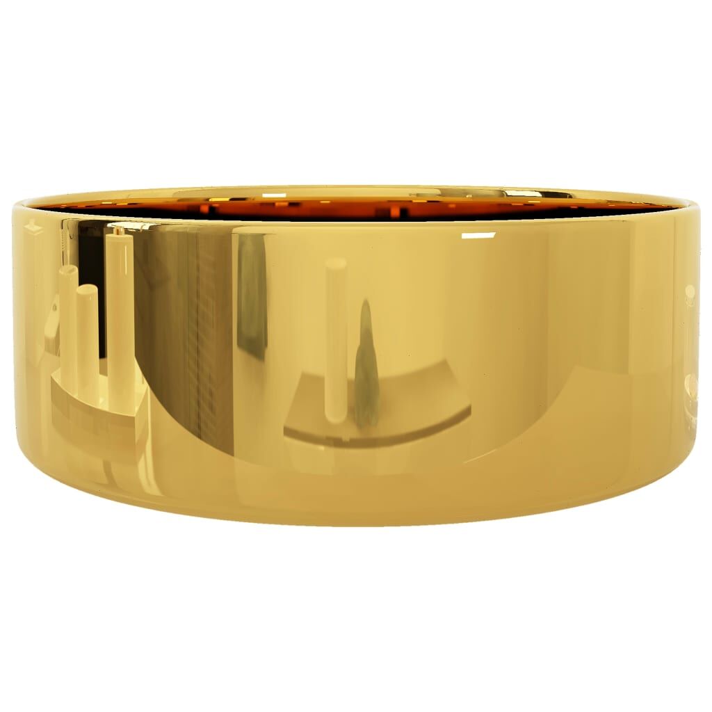Wash Basin 40x15 cm Ceramic Gold Price