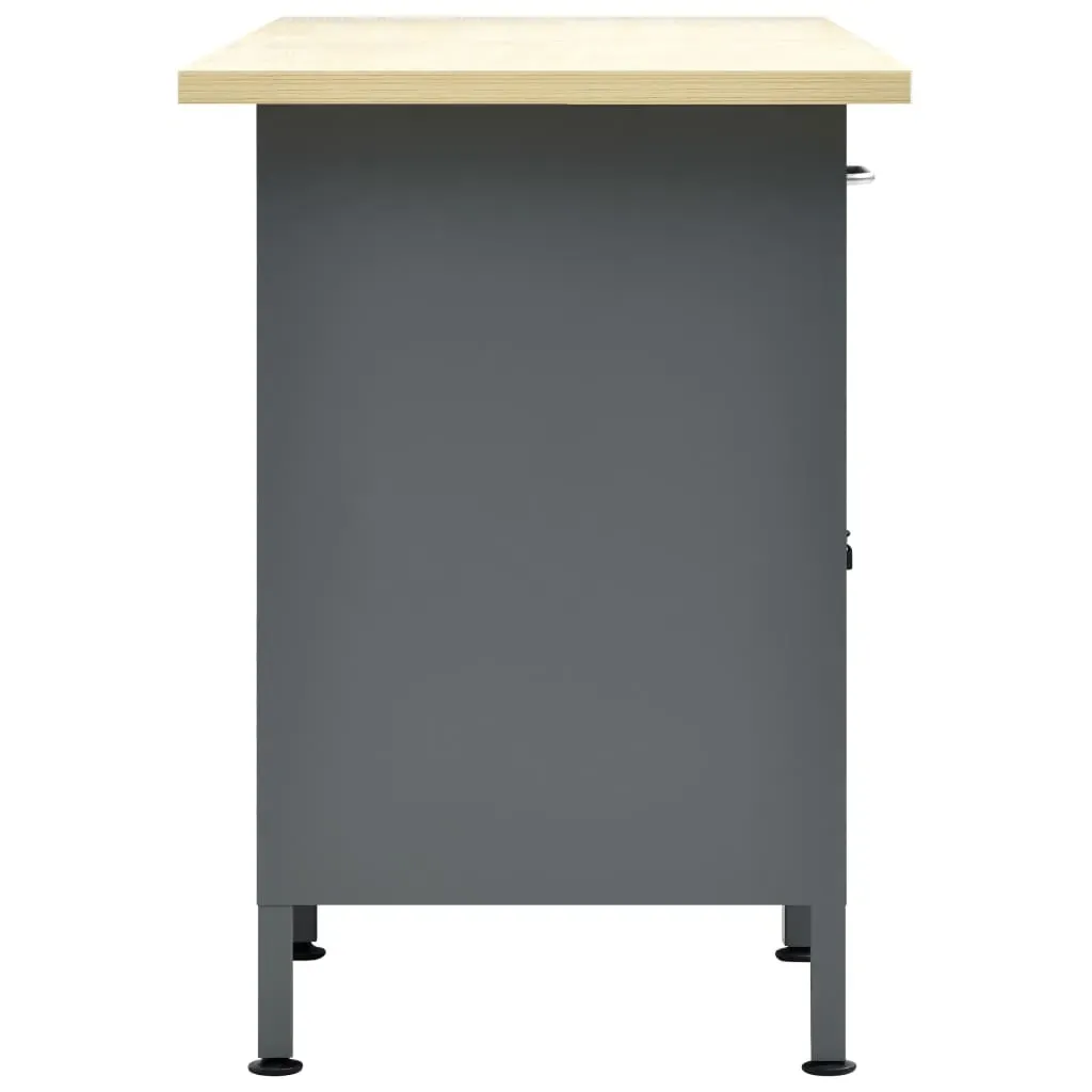 Workbench Black 160x60x85 cm Steel Price