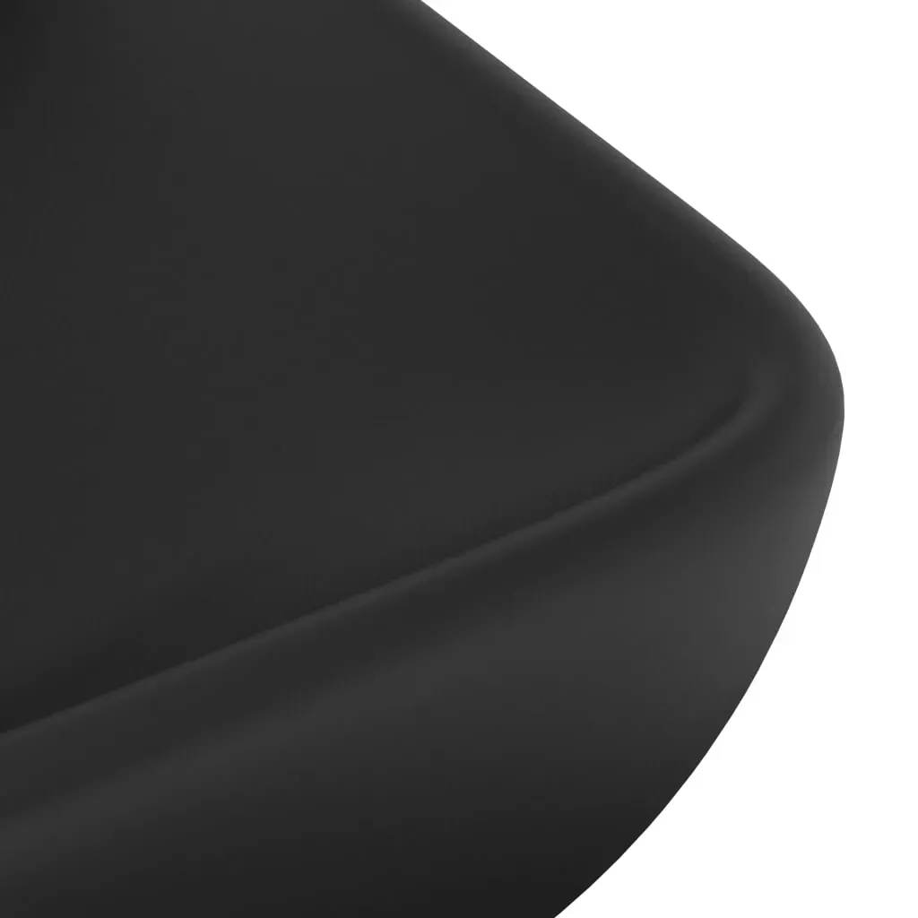 Luxury Basin Rectangular Matt Black 71x38 cm Ceramic Price