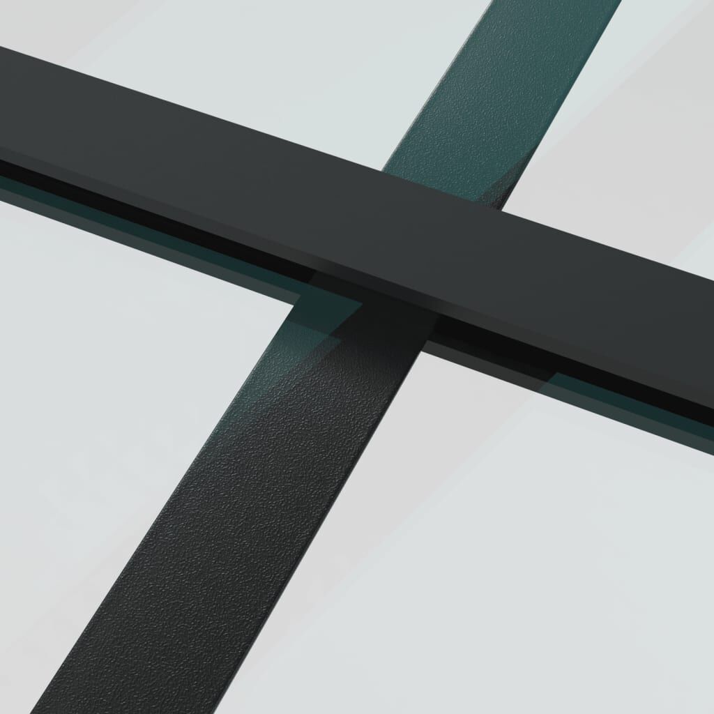 Sliding Door Frosted ESG Glass and Aluminium 102.5x205 cm Black Price