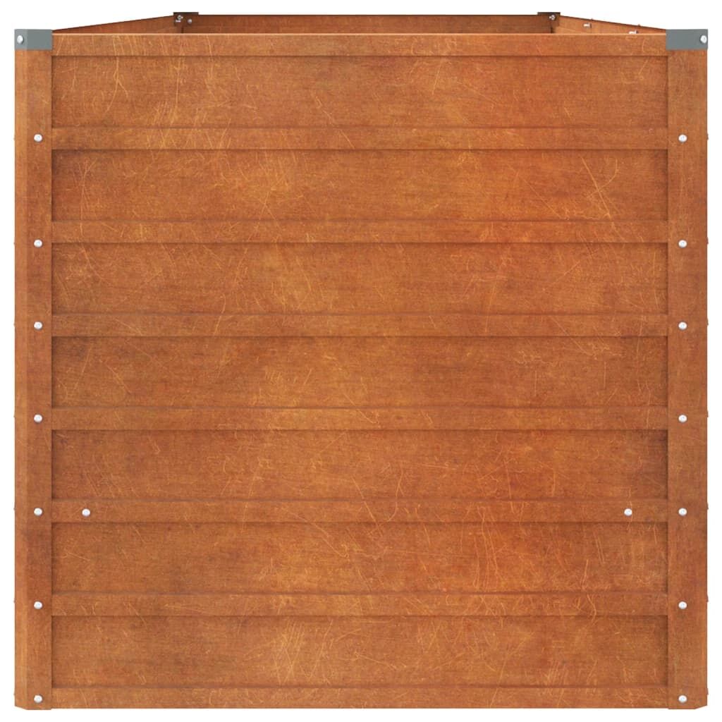 Garden Raised Bed Rusty 240x80x77 cm Corten Steel Price