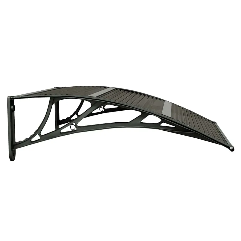 Door Canopy Black 80x75 cm Polycarbonate Price