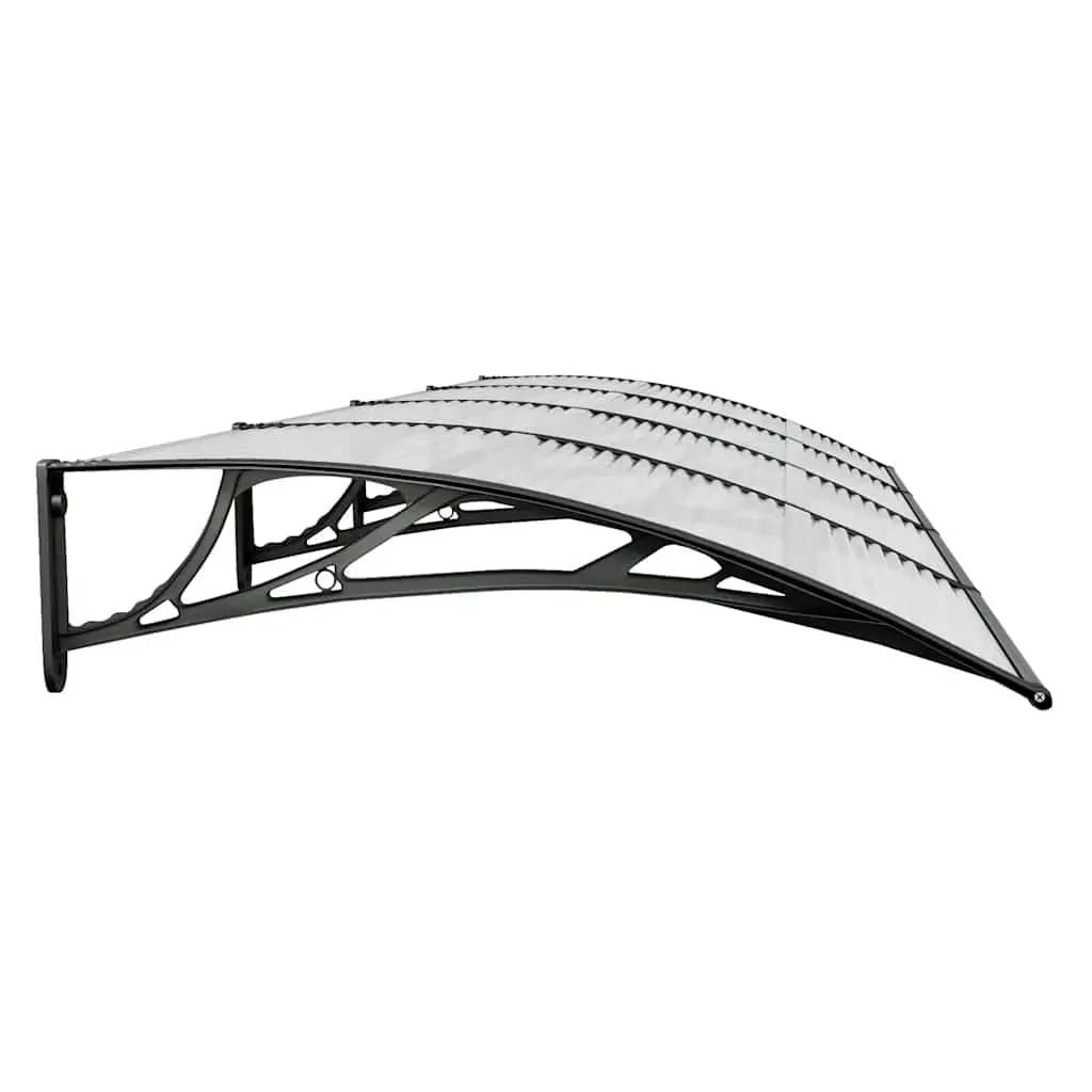 Door Canopy Black 350x100 cm Polycarbonate Price