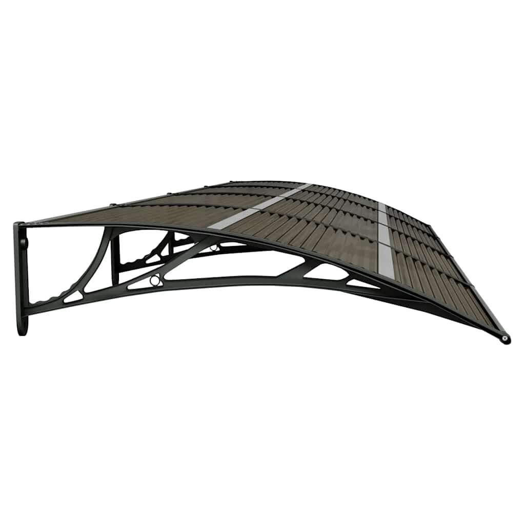 Door Canopy Black 350x100 cm Polycarbonate Price