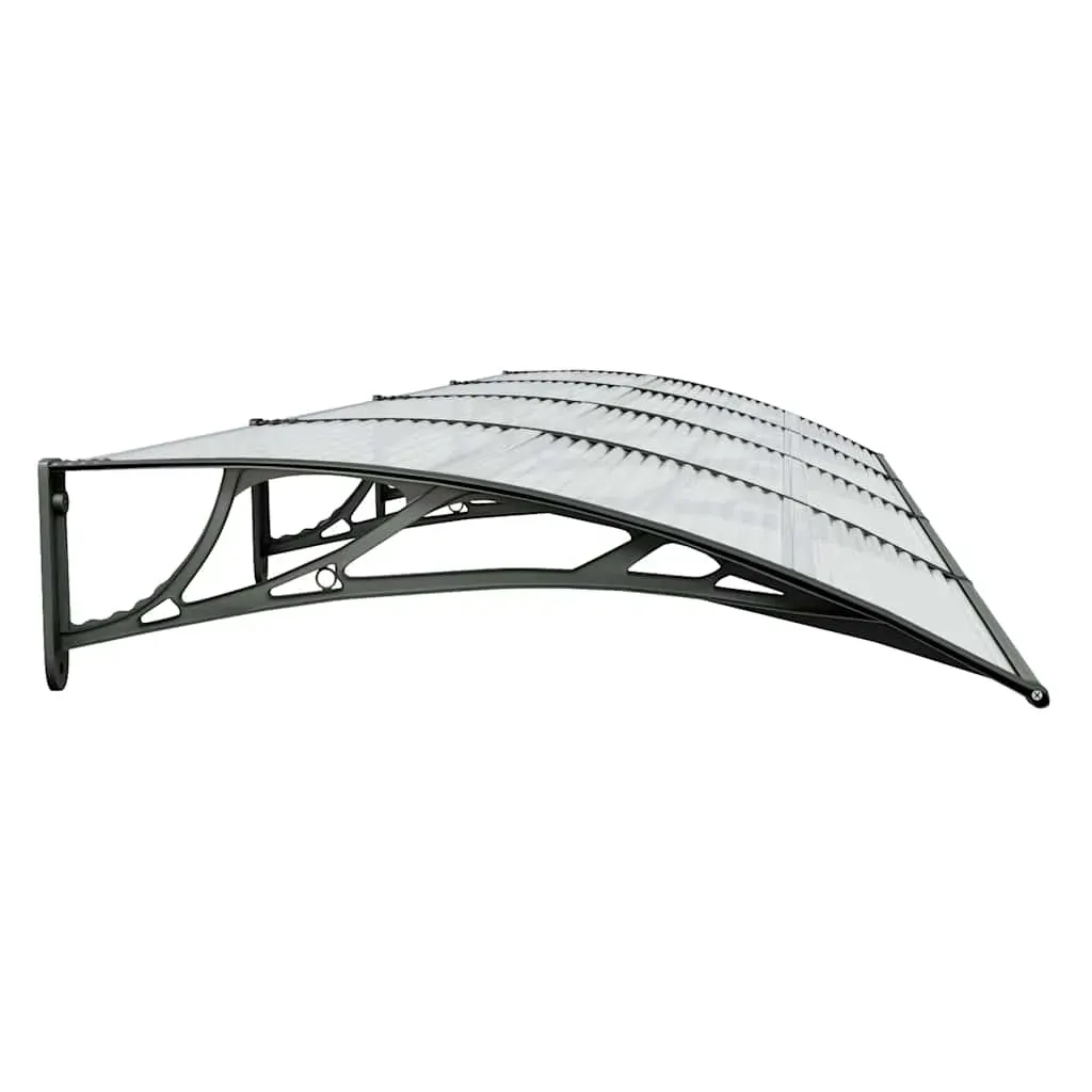 Door Canopy Black 400x100 cm Polycarbonate Price