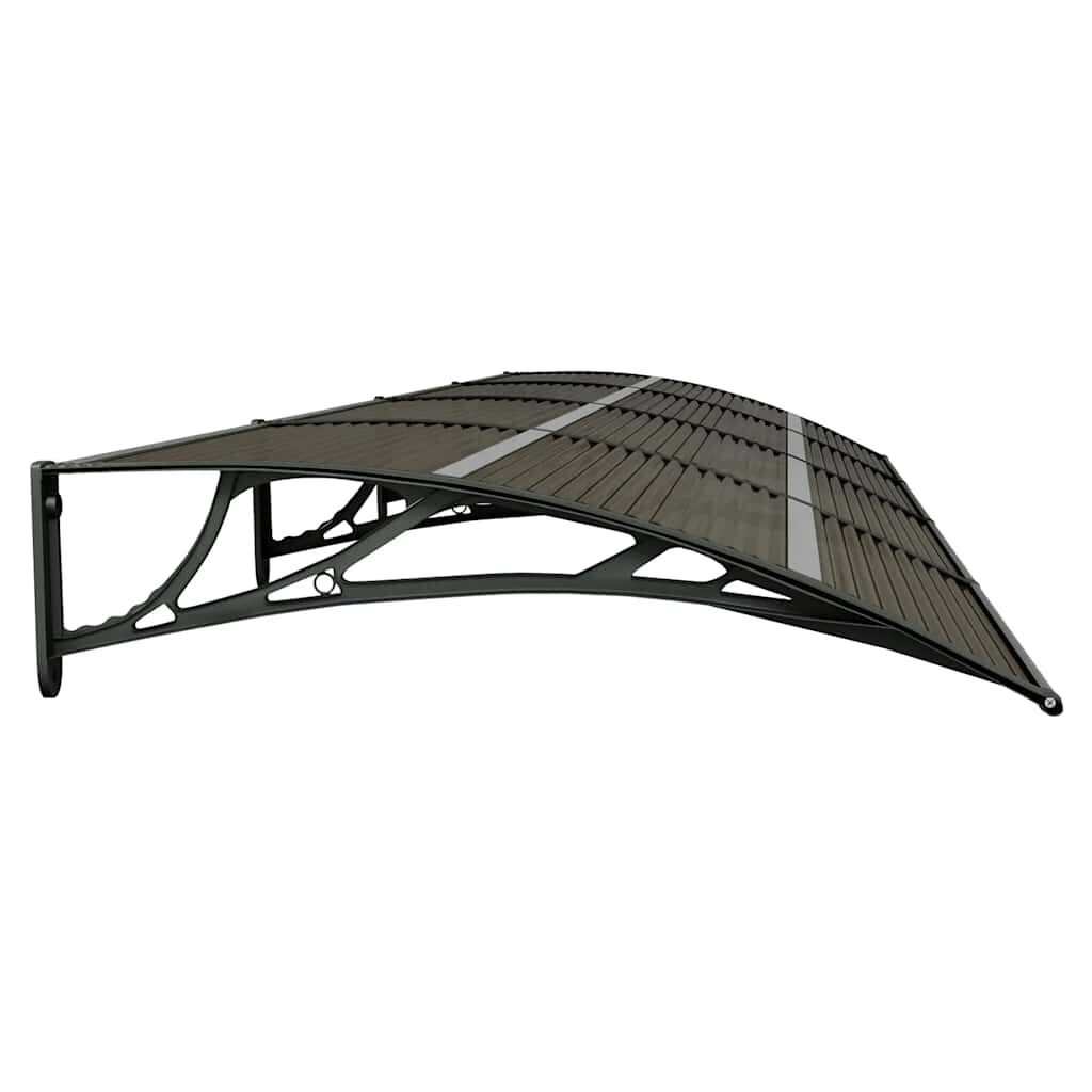 Door Canopy Black 400x100 cm Polycarbonate Price