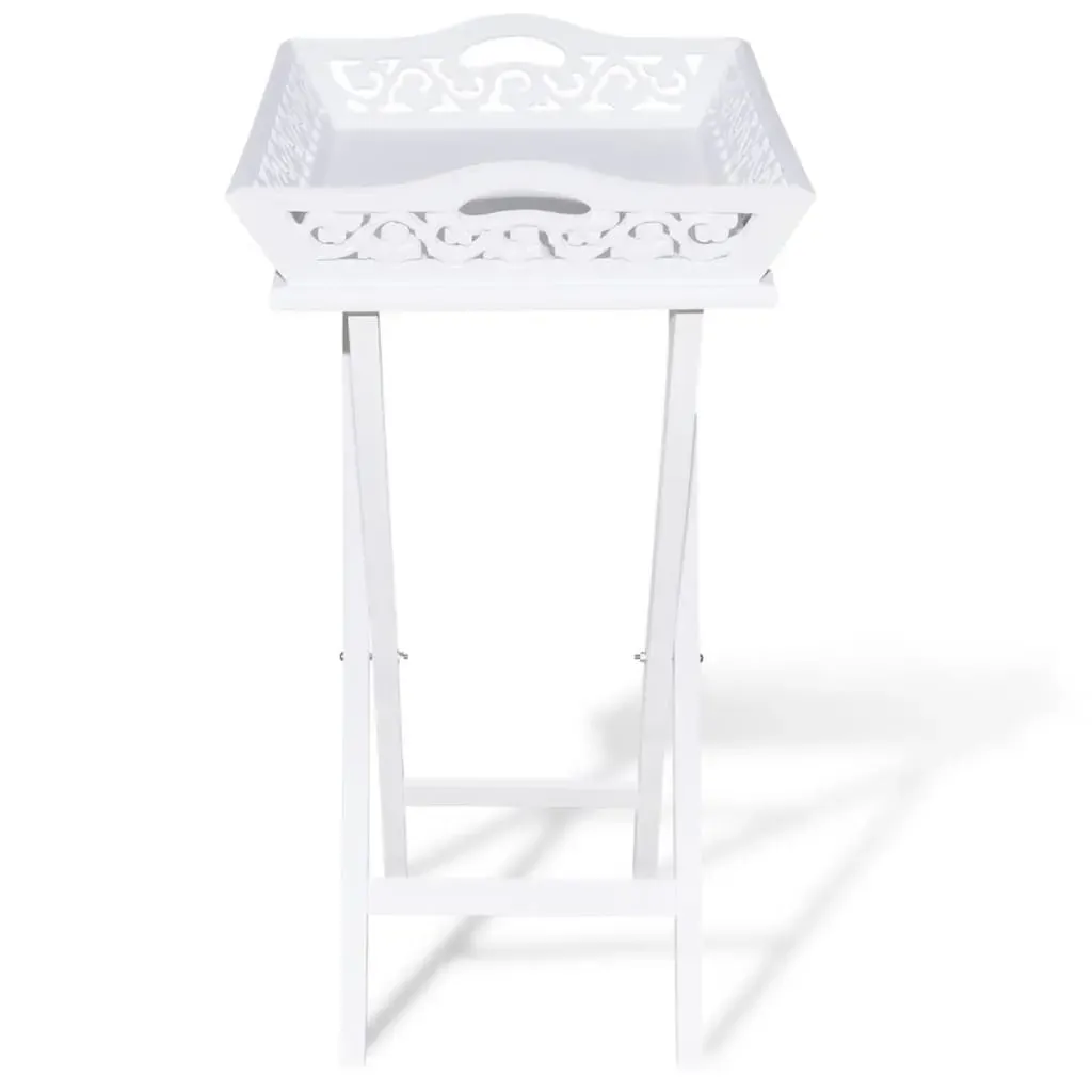 Side Table with Tray White Price