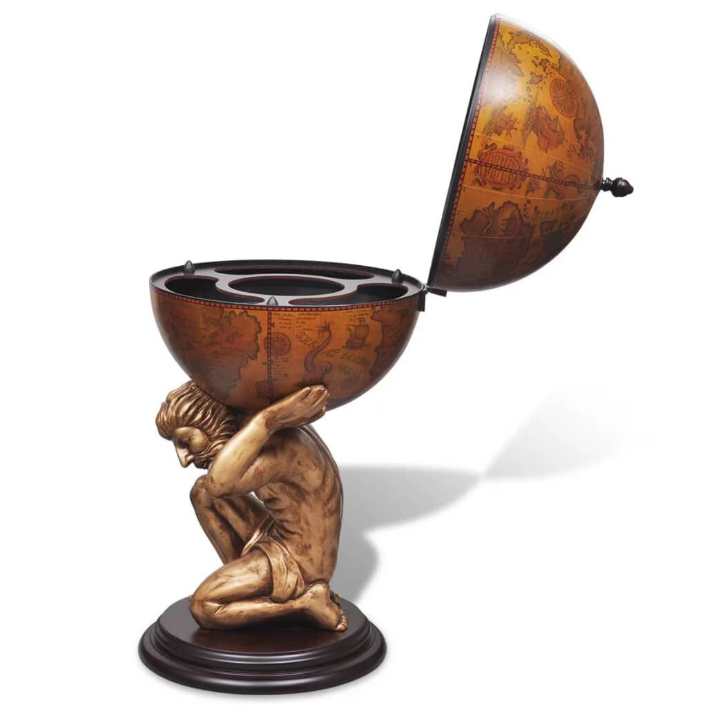 Globe Bar Wine Stand Atlas Design 42x42x85 cm Price