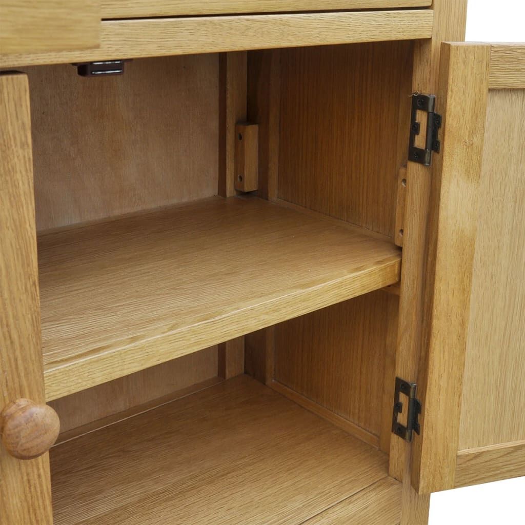 Sideboard 90x33.5x83 cm Solid Oak Wood Price