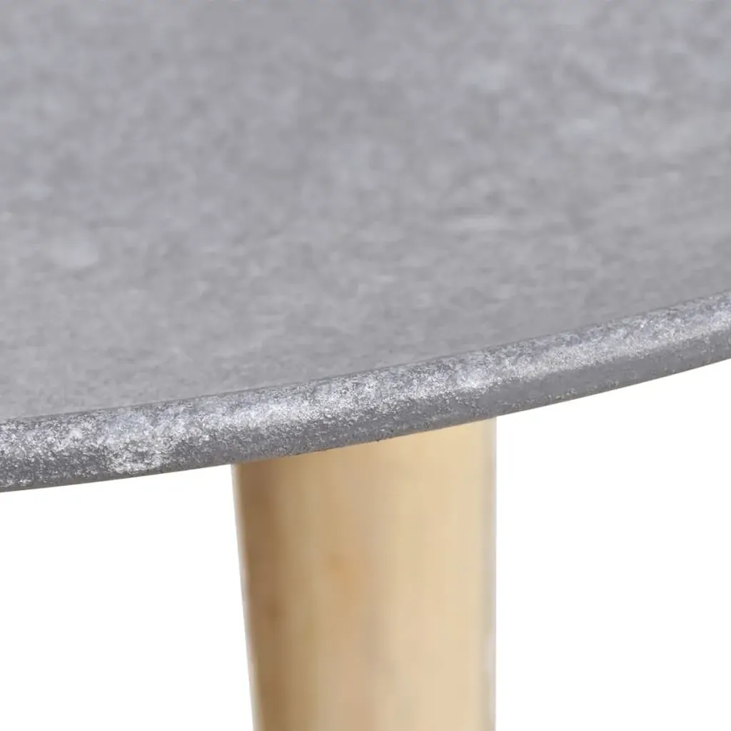 Two Piece Side Table/Coffee Table Set 55 cm&44 cm Concrete Grey Price