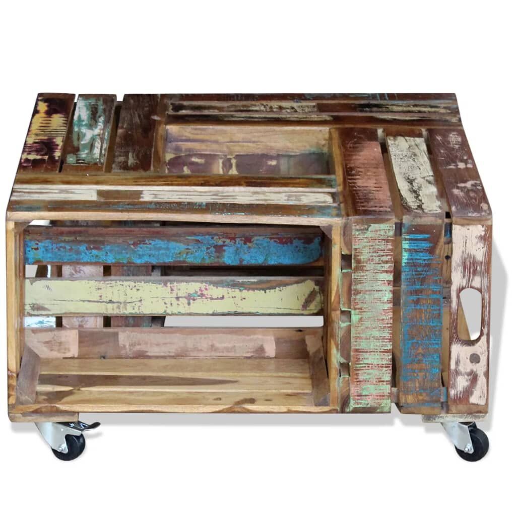 Coffee Table Solid Reclaimed Wood 70x70x35 cm Price