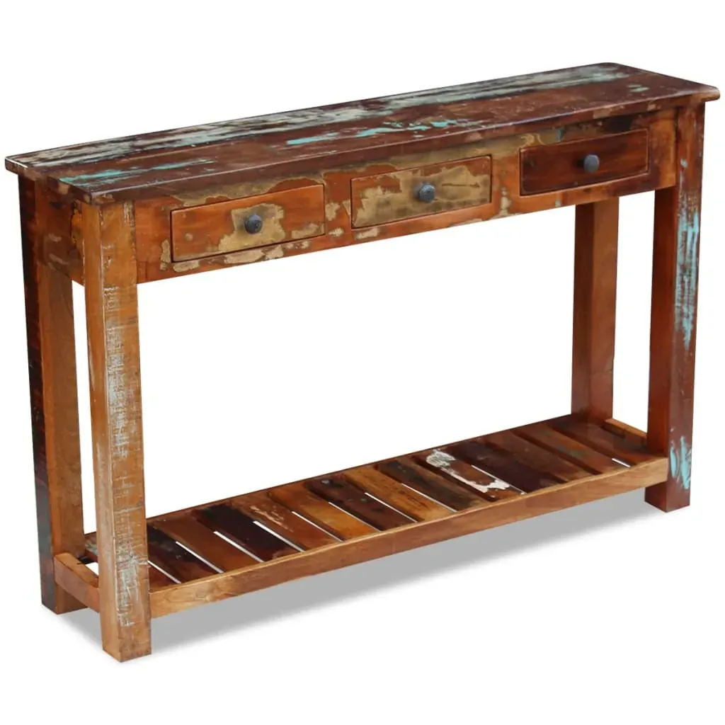 Console Table Solid Reclaimed Wood 120x30x76 cm Price