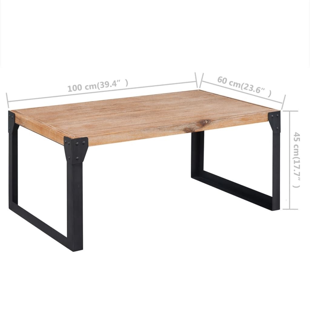 Coffee Table Solid Acacia Wood 100x60x45 cm Price