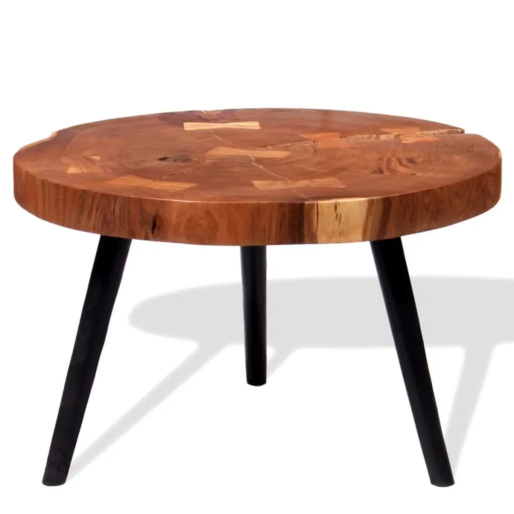 Log Coffee Table Solid Acacia Wood (55-60)x40 cm Price
