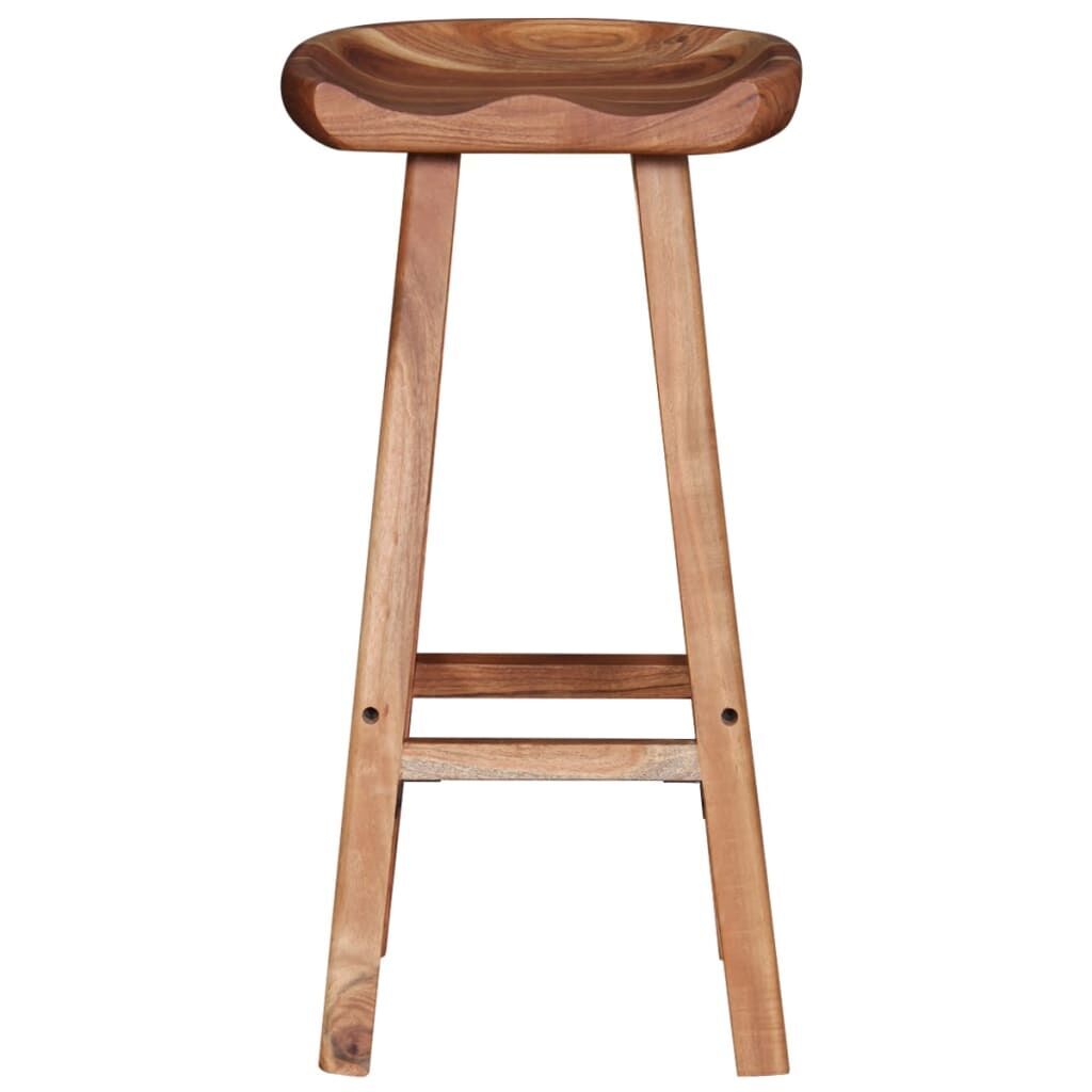 Bar Stools 2 pcs Solid Acacia Wood Price