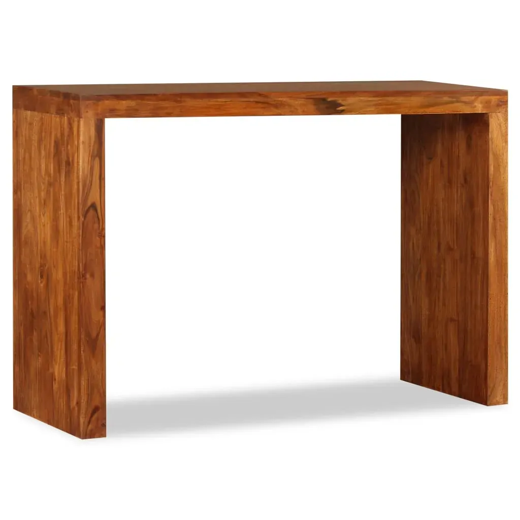 Console Table Solid Wood with Honey Finish 110x40x76 cm Price