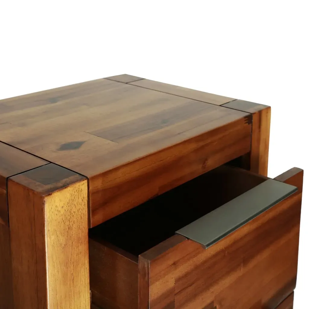 Chest of Drawers Solid Acacia Wood 45x32x115 cm Price