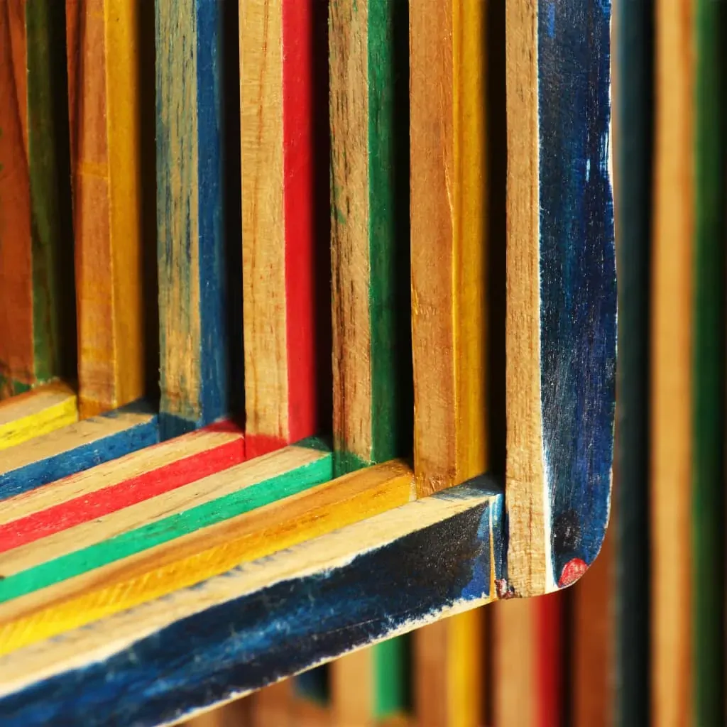 Wall Shelf Set 3 pcs Multicolour Solid Reclaimed Teak Price