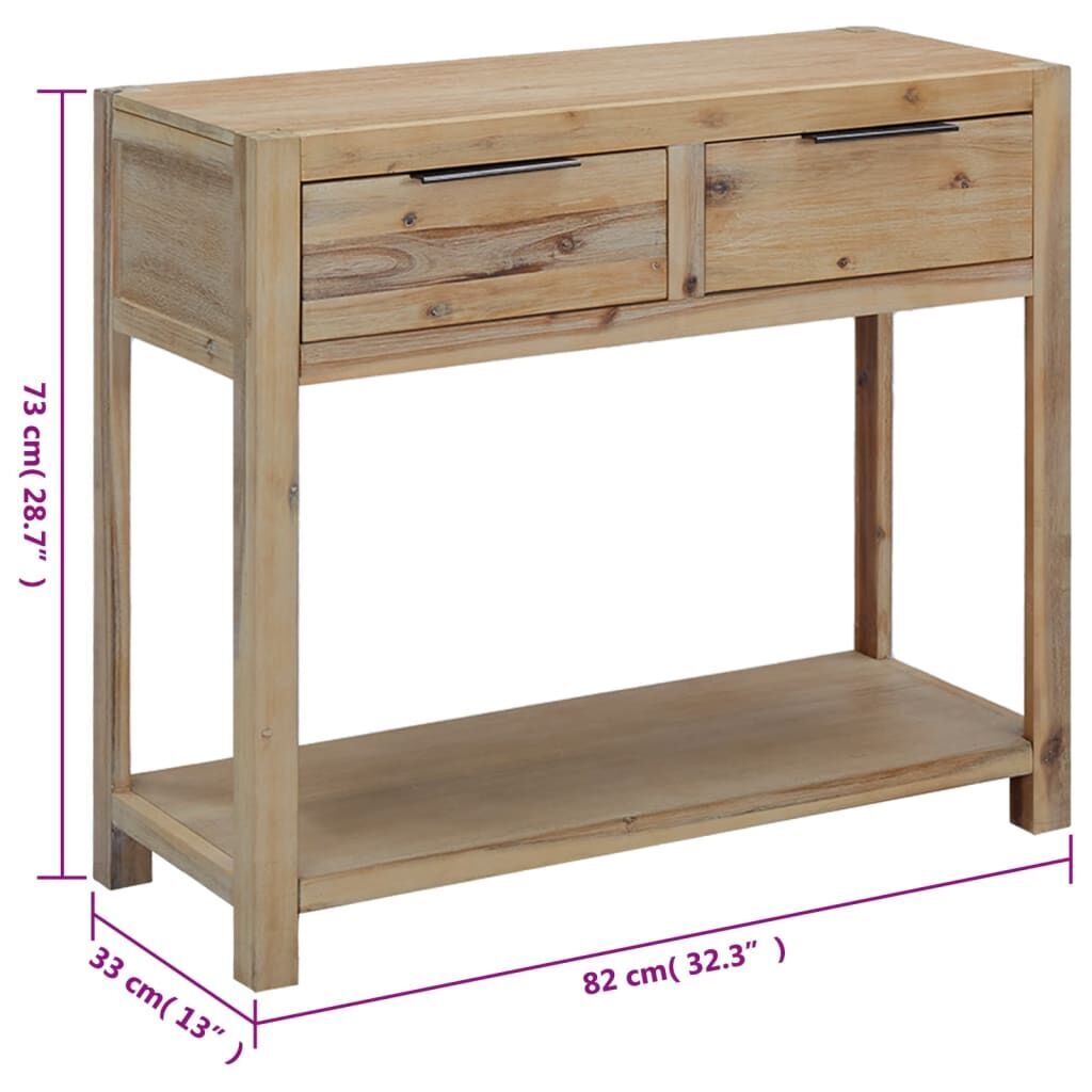 Console Table 82x33x73 cm Solid Acacia Wood Price